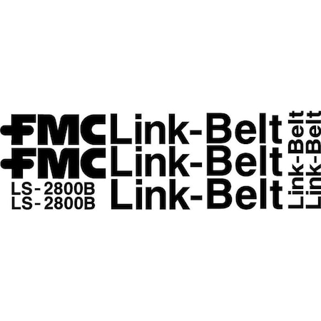 Aftermarket Link-Belt LS-2800B Excavator Decal Set LBLS2800BDECALSET